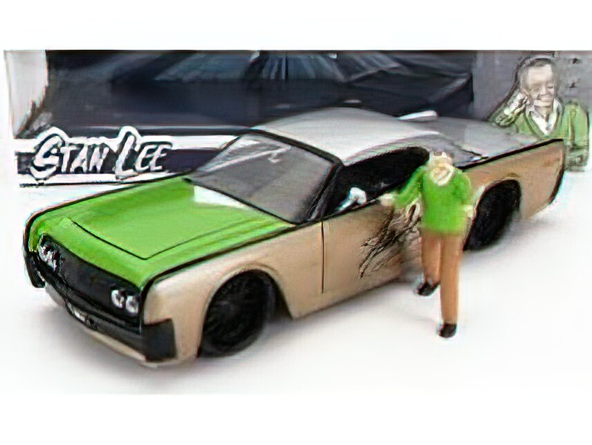 Jada 1:24 1963 Lincoln Continental & Stan Lee Figure Hollywood Rides 32778 Model