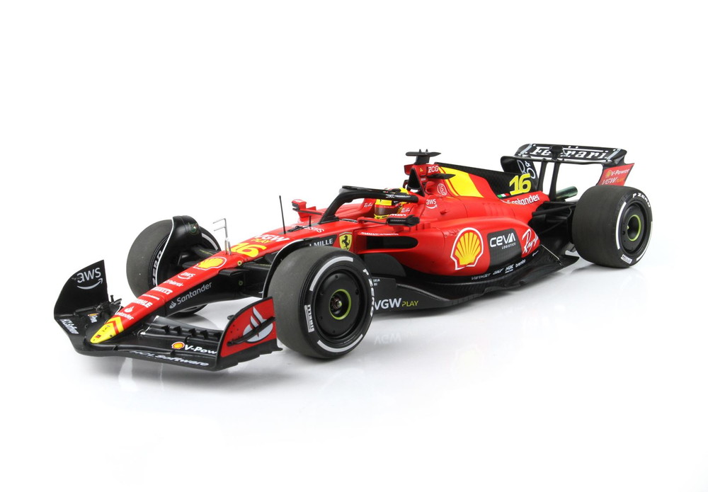 FERRARI F1 SF 23 TEAM SCUDERIA FERRARI N 16 4th MONZA ITALY GP 2023 CHARLES LECLERC RED BLACK YELLOW/BBR 1/18ミニカー｜ラストホビー 35,555円