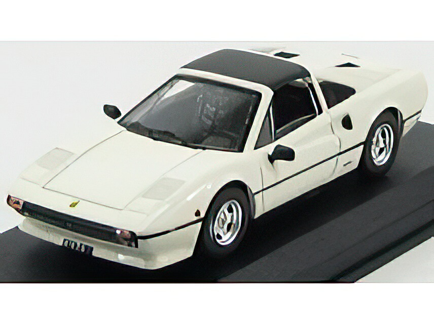 FERRARI 308 GTS BLACK ROOF 1978 WHITE/Best-Model 1/43ミニカー