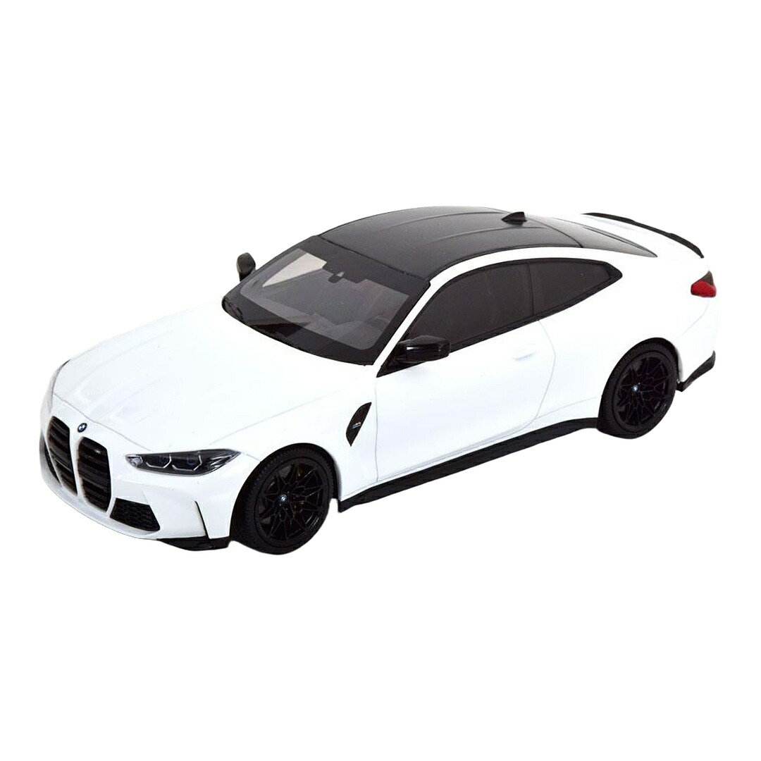 BMW M4 2020 white白いこと black黒いこと / MINICHAMPS 1/18 ミニカー