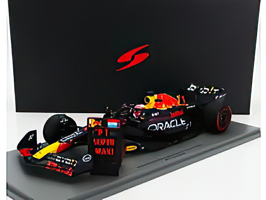 RED BULL F1 RB19 TEAM ORACLE RED BULL RACING N 1 WORLD CHAMPION WINNER BRITISH GP 2023 MAX VERSTAPPEN MATT BLUE/Spark 1/18ミニカー