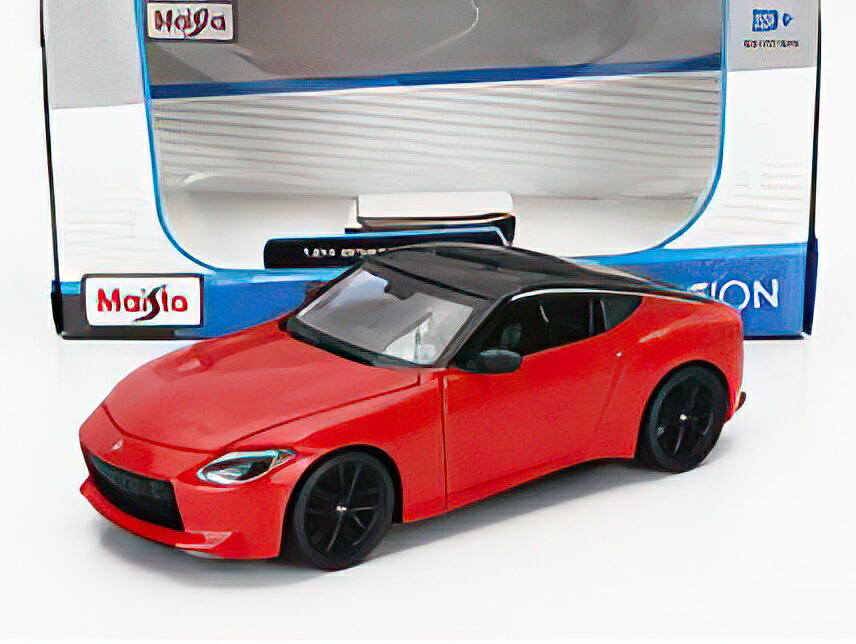 NISSAN 400Z COUPE 2022 RED BLACK/MAISTO 1/24ミニカー