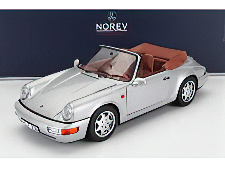 PORSCHE 911 964 CARRERA 2 CABRIOLET 1990 SILVER/Norev 1/18ミニカー