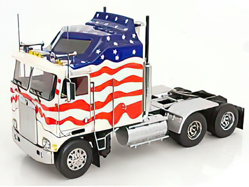 【取っておく】2026年発売予定を組むKENWORTH K100 AERODYNE TRACTOR TRUCK STARS \u0026 STRIPES 3 ASSI 1976 WHITE BLUE RED/ROAD-KINGS 1/18ミニカー