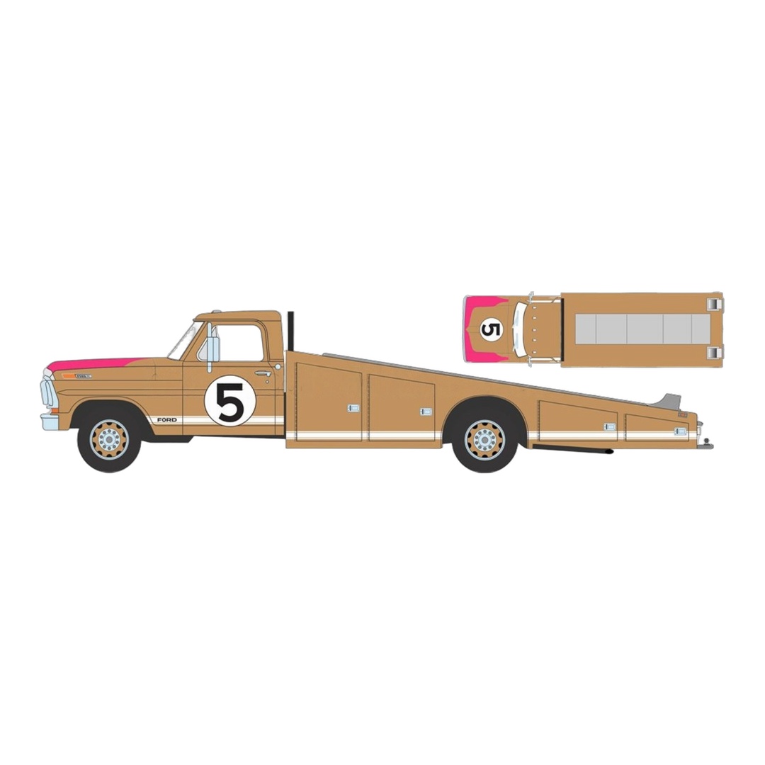 【取っておく】2026年発売予定を組む Fordジェラルド・r・フォード USA F-350 照明ランプ貨物自動車 GT40 #5 24第四次元ルマン 1966 赤銅色 60周年不死化 / ACME 1/18 ミニカー 貨物自動車ひな型