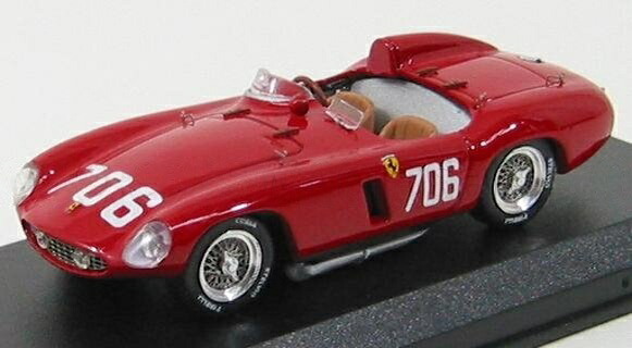 Ferrariフェラーリ 750 MONZA #706 ミッレミリア 1955 Protti Zanini 赤いこと / ART-MODEL 1/43 ミニカー 車-乗り物のおもちゃ-ミニカー・トイカー