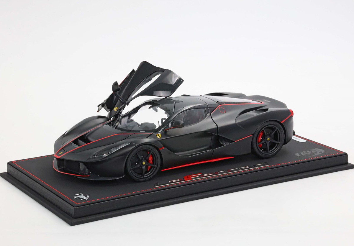 【予約】Ferrariフェラーリ LaFerrari Matt black red stripes Fernando Alonso 限定100台 / BBR 1/18 ミニカー