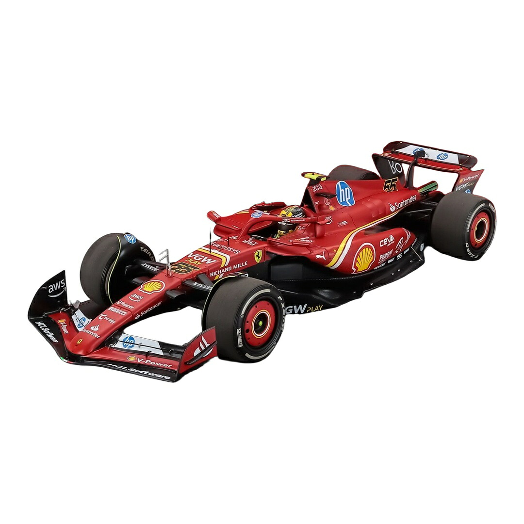 Ferrariフェラーリ SF-24 #55 Carlos Sainz イタリアGP 2024 レッド/ブラック 34台限定 / BBR 1/18 ミニカー｜ラストホビー