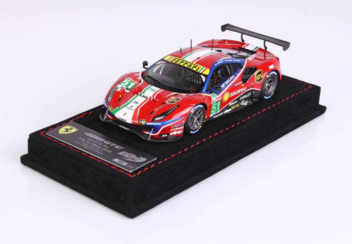 【予約】Ferrariフェラーリ 488LM GTE PRO Team AF Corse 24H Le Mans 2020 限定248台 / BBR 1/43 ミニカー