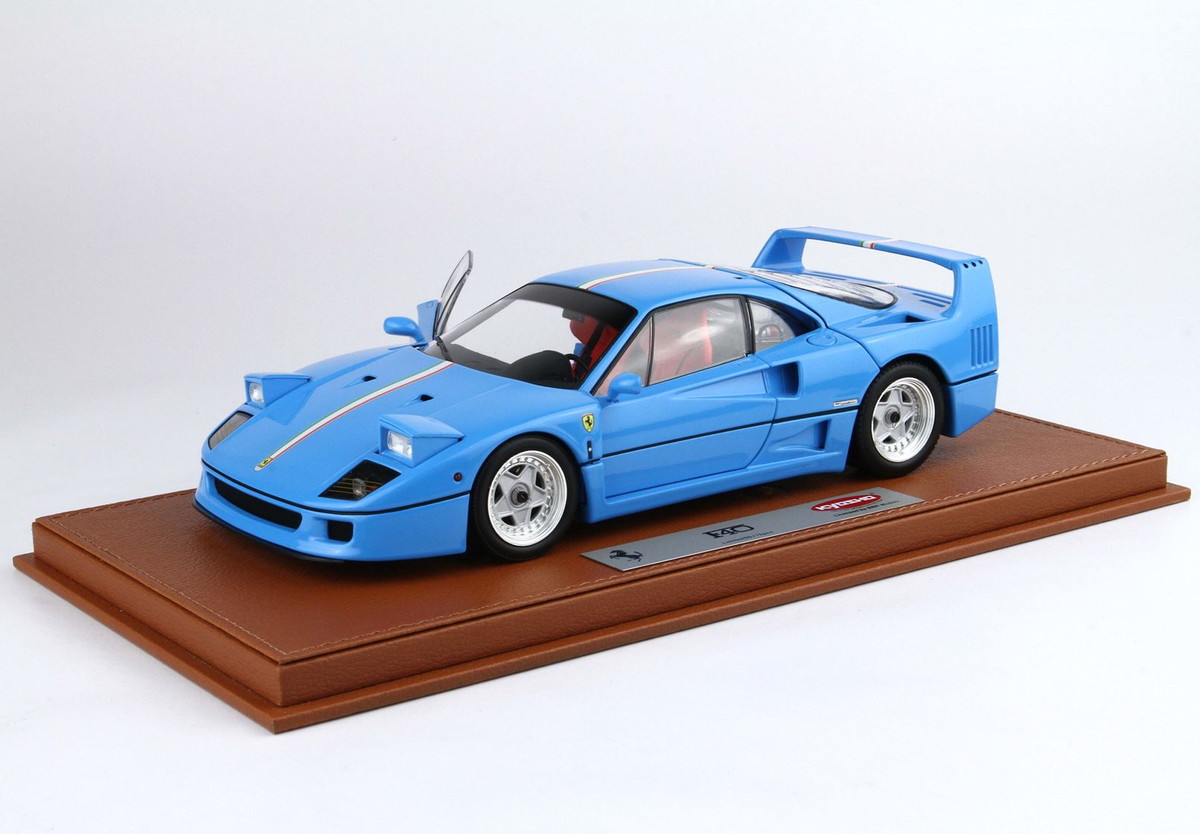 【予約】Ferrariフェラーリ F40 Light Blue italian flag stripe silver rims BBR Kyosho 限定78台 / BBR 1/18 ミニカー