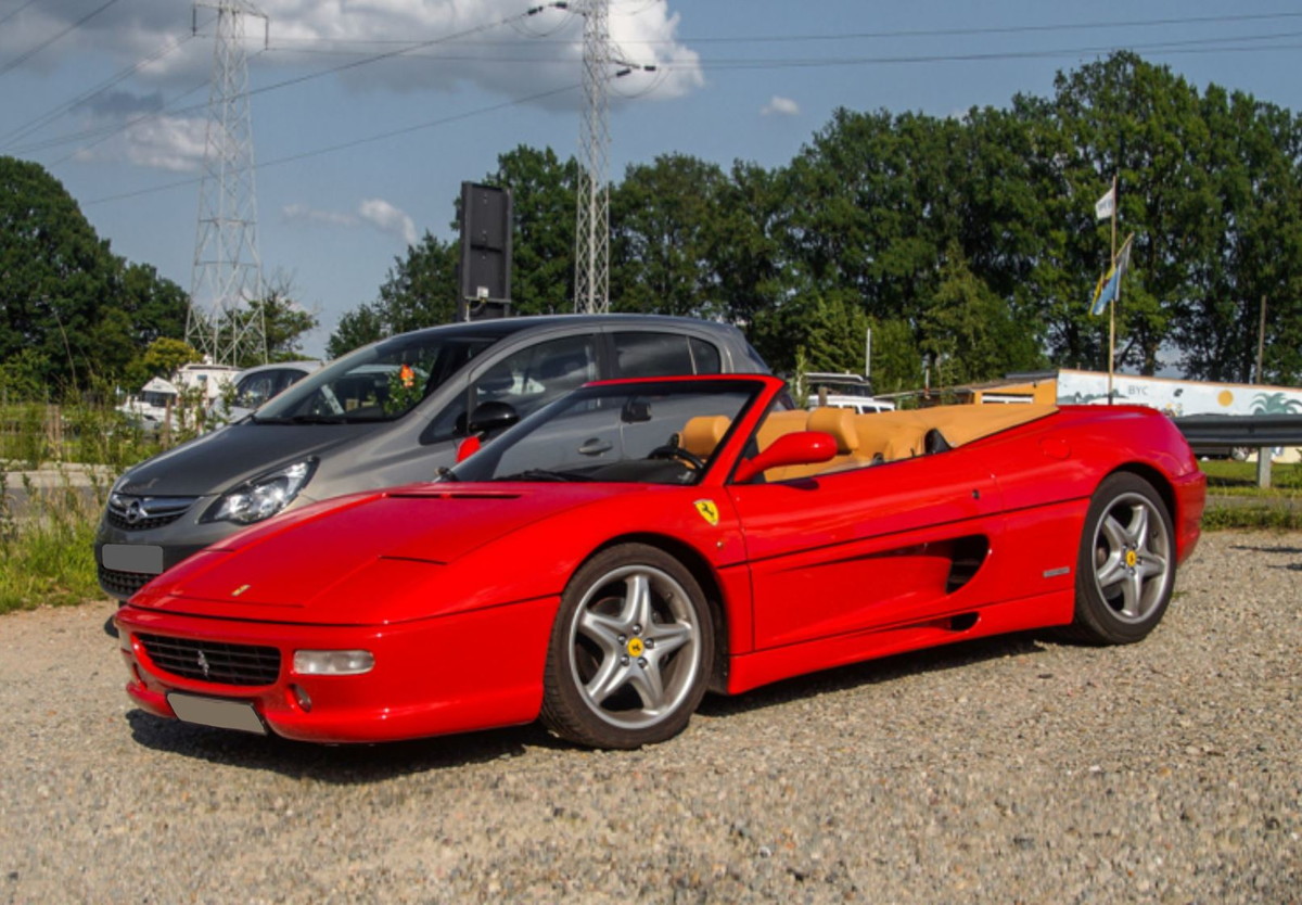 【取っておく】Ferrariフェラーリ F355 Spider manual gear Rosso Corsa beige interior / BBR 1/18 ミニカー