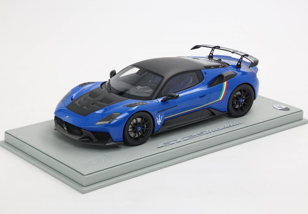 【予約】2026年発売予定Maserati GT2 Stradale ブルーインフィニート イタリアンストライプ/ BBR 1/18 ミニカー|ラストホビー