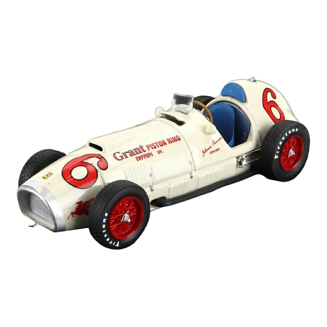 Ferrariフェラーリ 375 F1 #6 インディアナの州都GP 1952 Johnnie Parsons 白いこと / BRUMM 1/43 ミニカー 車-乗り物のおもちゃ-おもちゃ