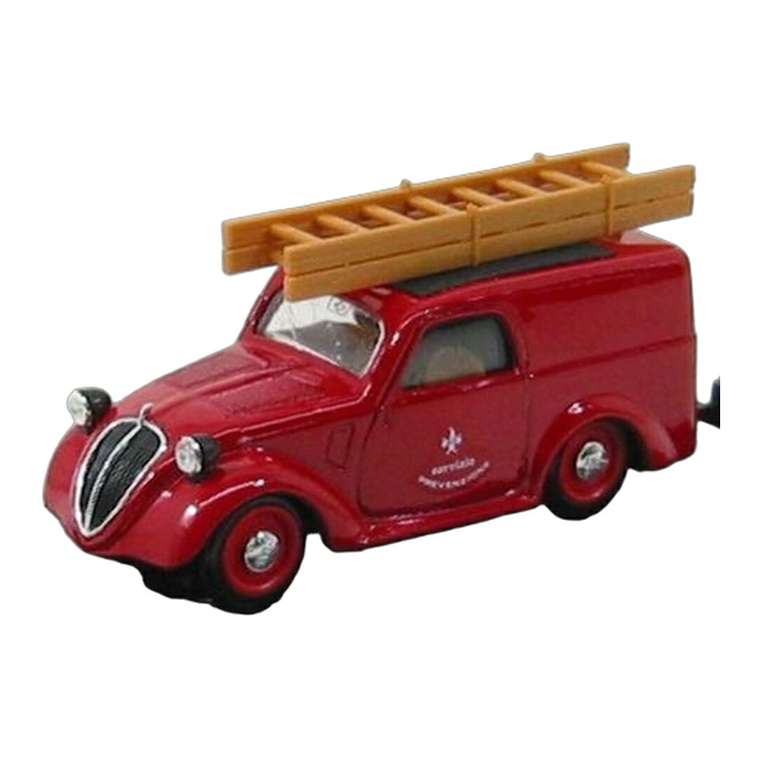 Fiat布告 500B バン Vigili del Fuoco Servizio Prevenzione 1946 赤いこと 消防自動車 / BRUMM 1/43 ミニカー ミニカー・トイカー-車