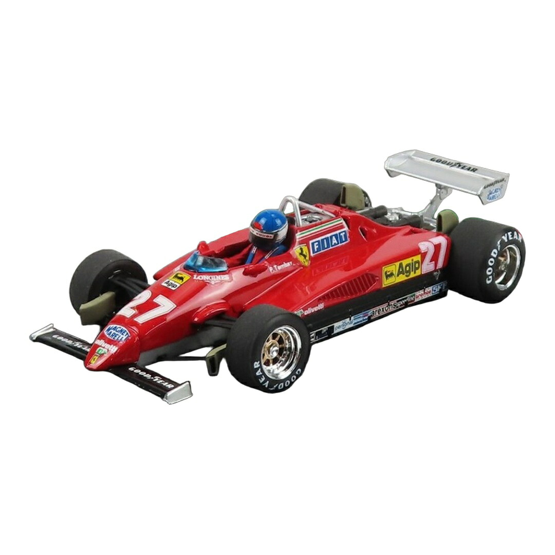 Ferrariフェラーリ F1 126 C2 イタリアGP 1982 #27 Patrick Tambay ドライバーフィギュア付 レッド / BRUMM 1/43 ミニカー｜ラストホビー