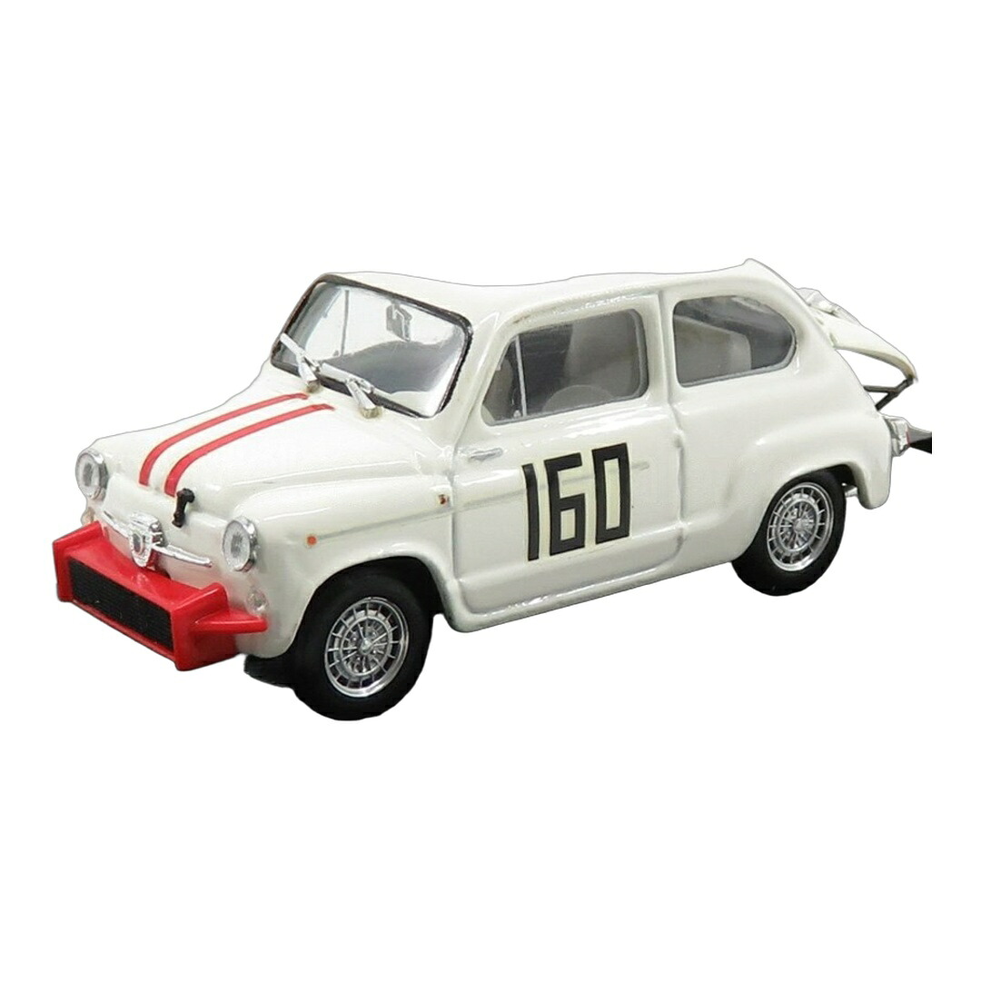 Fiatフィアット 600 850 TC Abarth #160 Pieve S.Stefano 1962 Piero Falorni ホワイト / BRUMM 1/43 ミニカー｜ラストホビー