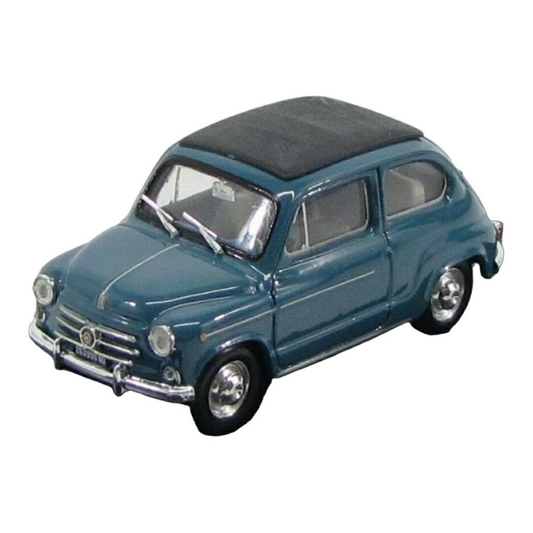 Fiat布告 600D トラスフォルマビレ 1960 青色 RARE BLUE BOX 100周年祝する / BRUMM 1/43 ミニカー 車-おもちゃ