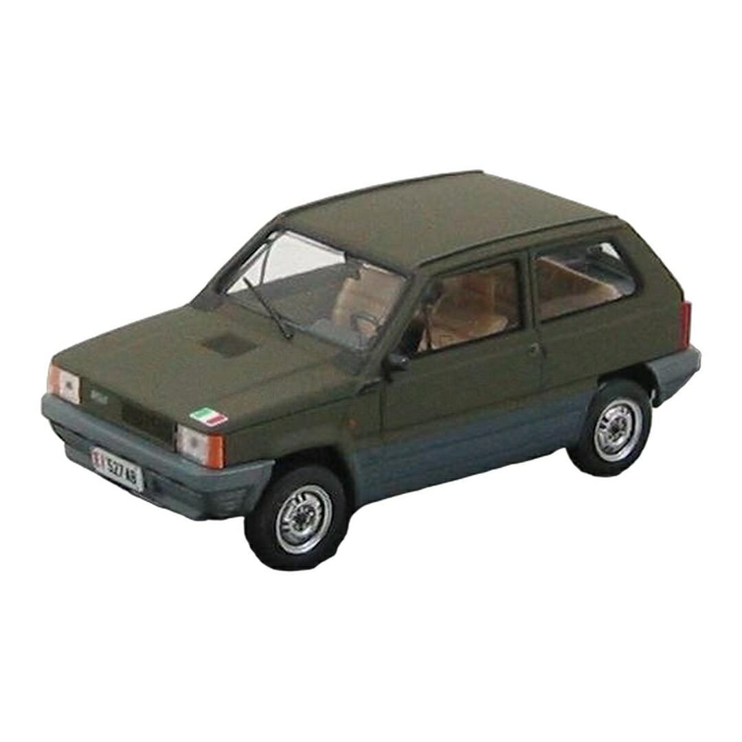 Fiat布告 Pandaジャイアントパンダ 45 Esercito Italiano 1980 ミリタリー緑であること / BRUMM 1/43 ミニカー ミリタリーひな形 おもちゃ-ミニカー・トイカー-乗り物のおもちゃ