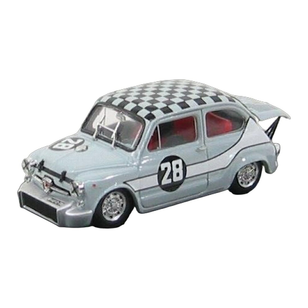 Fiat布告 600 Abarthアバルト 1000 Berlina #28 Scuderia Abarth ザントフォールトトロフィー 1969 薄墨色 / BRUMM 1/43 ミニカー 車-おもちゃ