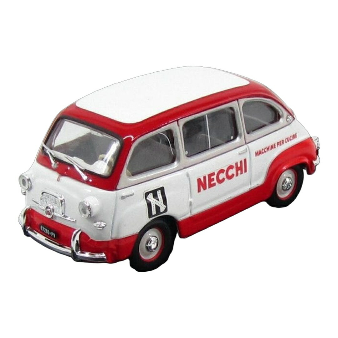 Fiat布告 600 ムルティプラ NECCHI マッキネ・ペル・クチーレ 1960 白いこと/赤いこと SERIE CAROSELLO ITALIANO / BRUMM 1/43 ミニカー おもちゃ-乗り物のおもちゃ
