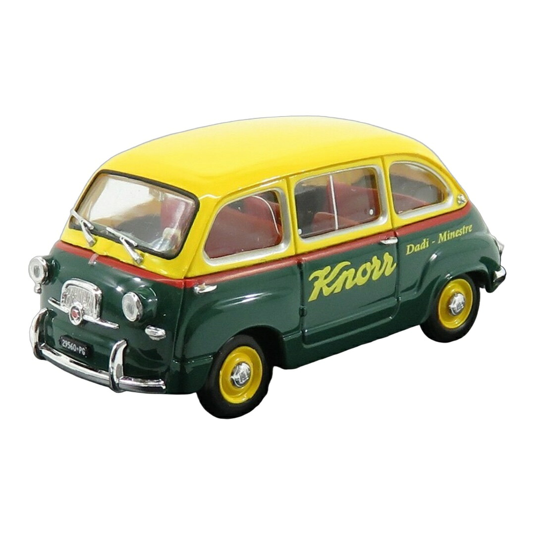 Fiat布告 600 Multipla Knorr クノール 1956 黄み/まっ黒い緑であること イタリアン・カロセロシリーズ / BRUMM 1/43 ミニカー ミニカー・トイカー-車