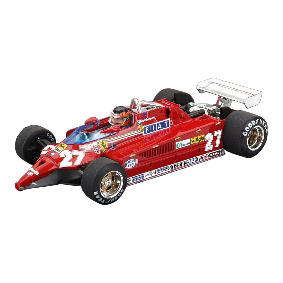 Ferrariフェラーリ F1 126CK ターボ #27 Gilles Villeneuve 1981 レッド / BRUMM 1/43 ミニカー｜ラストホビー 11,466円