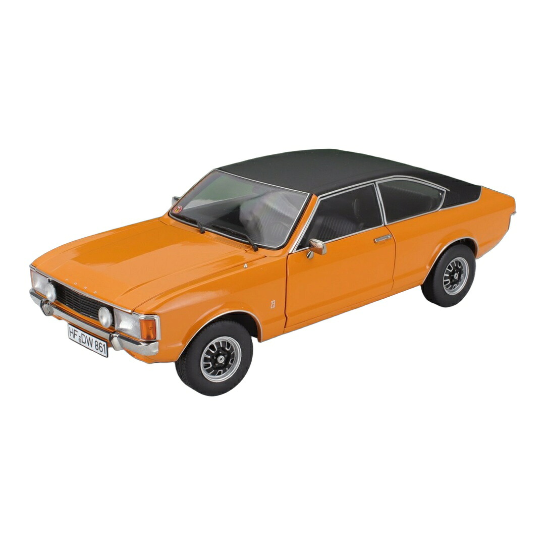 Fordジェラルド・r・フォード Granada Consul 2.3L V6 GT Coupe II Series 1975 オレンジ色 黒いこと 552台押さえる / TOURING MODELCARS 1/18 ミニカー