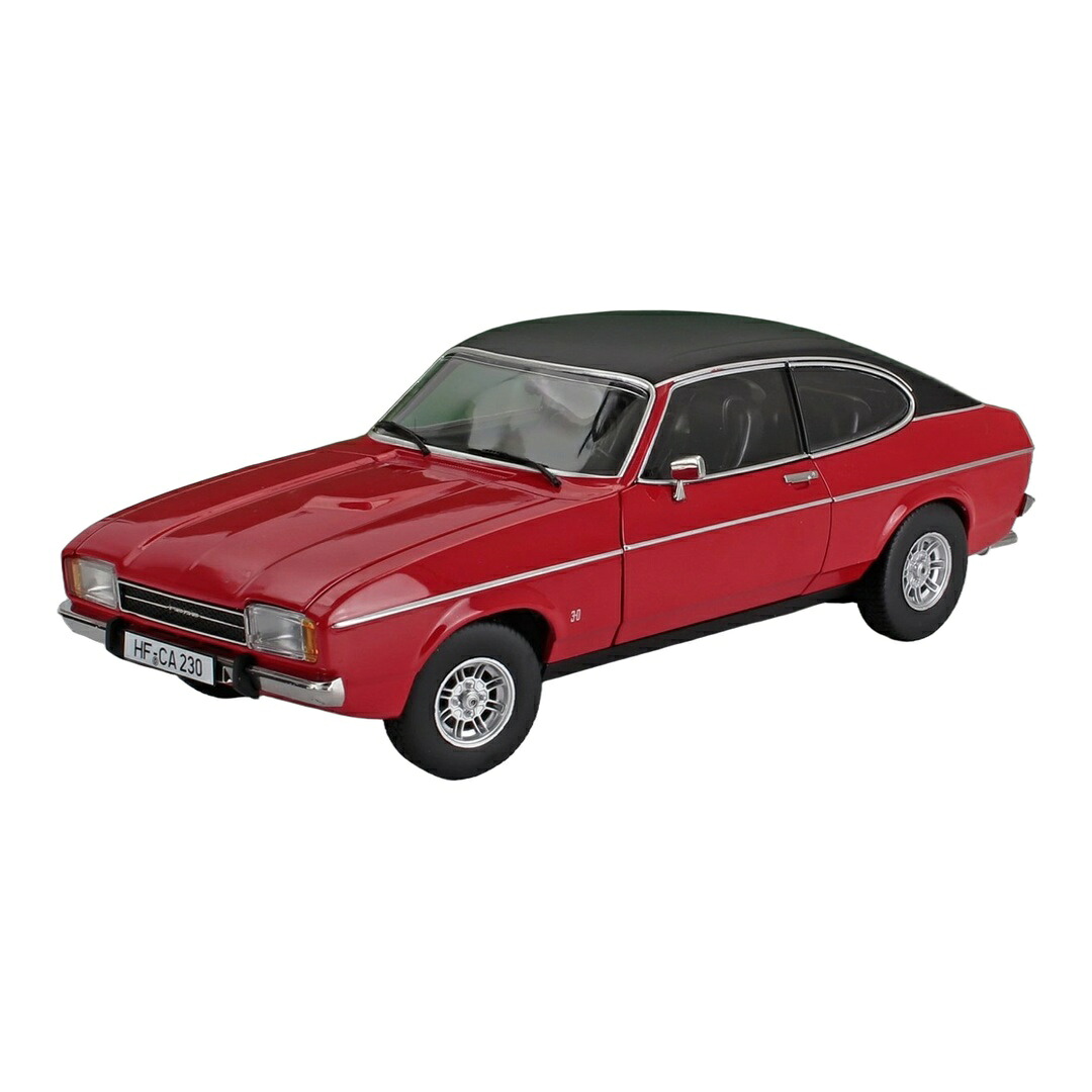 Fordジェラルド・r・フォード Capriカプリ MKII 3.0 Ghia歯車 クーペ 1974 赤いこと 黒いこと 押さえる版 / TOURING MODELCARS 1/18 ミニカー