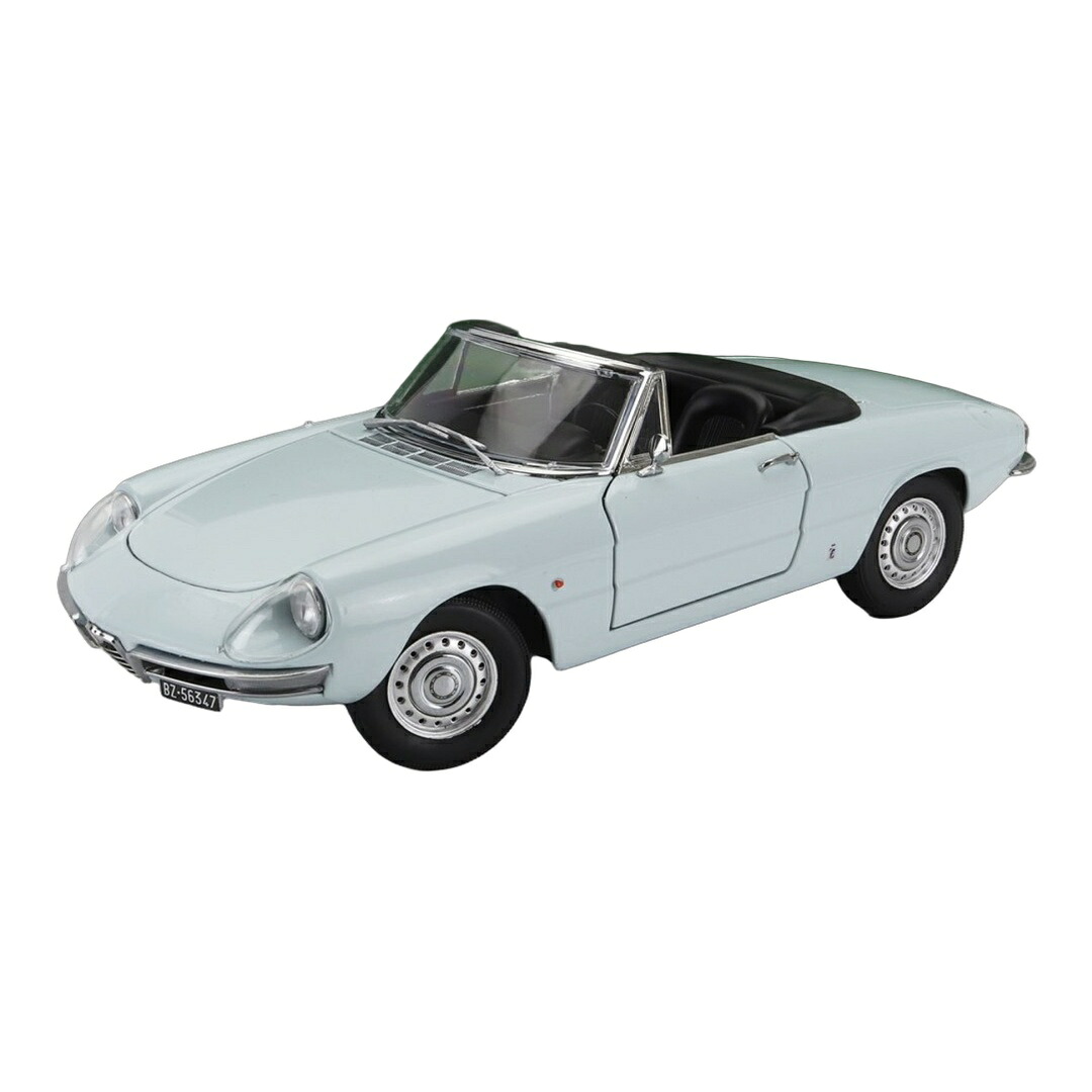 Alfa Romeoアルファロメオ Duetto Spider 1600 Coda Tonda 1966 ともし火青み 750台押さえる / TOURING MODELCARS 1/18 ミニカー