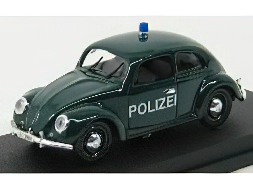 VOLKSWAGEN BEETLE POLIZEI POLICE 1953 - GREEN /Rio 1/43ミニカー
