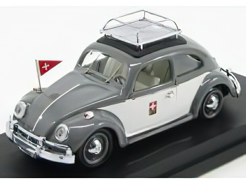 VOLKSWAGEN BEETLE SWISS POST 1963 - BLACK WHITE /Rio 1/43ミニカー