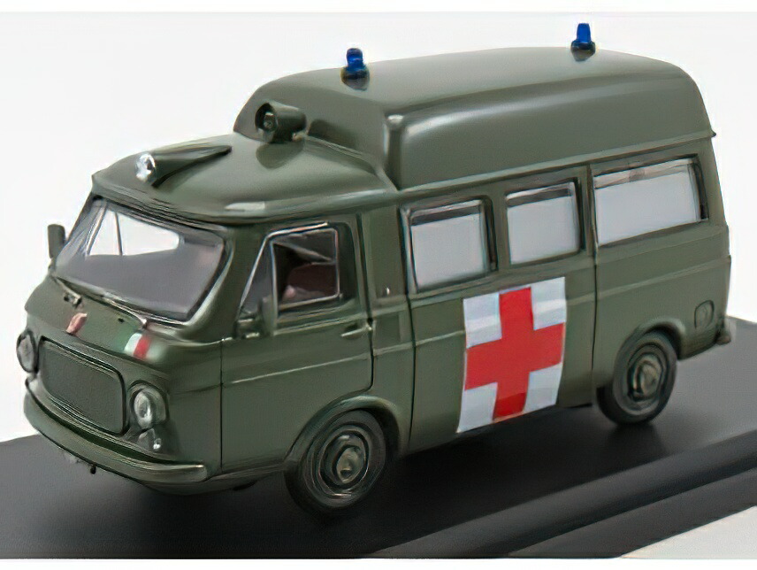 FIAT 238 VAN TETTO ALTO AMBULANZA ESERCITO ITALIANO 1970 /Rio 1/43ミニカー