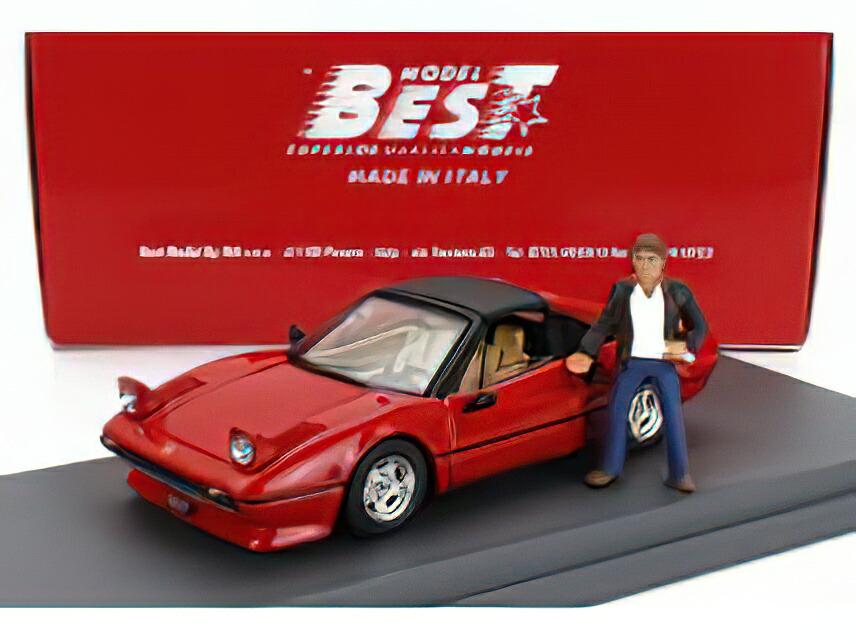 Miniature Ferrari 308 GTS De Gilles Villeneuve 1977 - Best 1/43 Avec Figurine