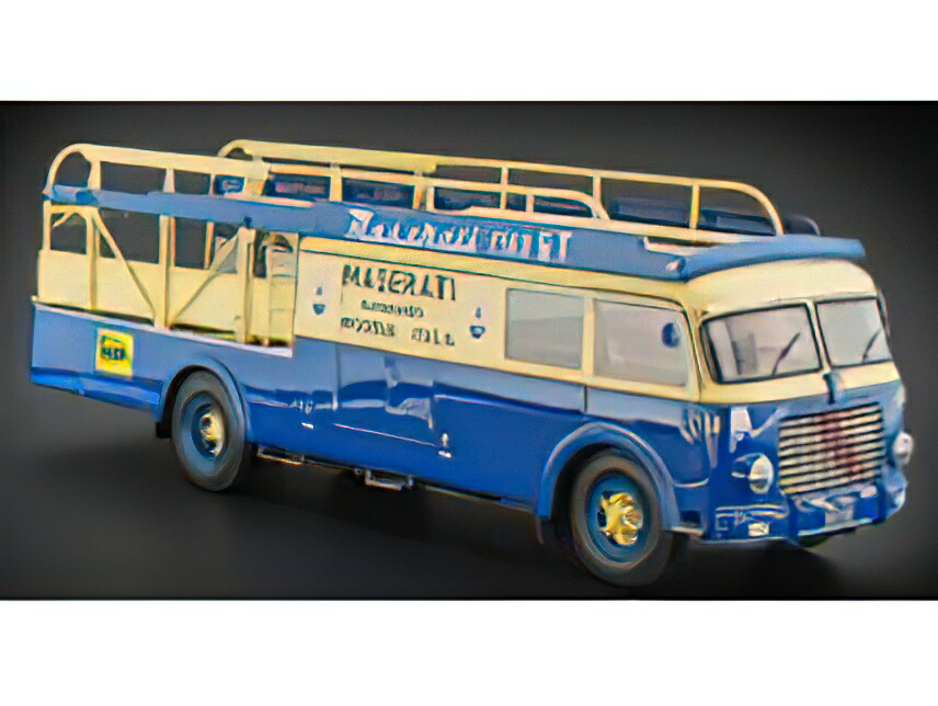 【予約】12月以降発売予定FIAT - 642RN2 TRUCK BARTOLETTI MASERATI CAR TRANSPORTER 1957 - BLUE YELLOW /CMC 1/18 ミニカー 123,250円