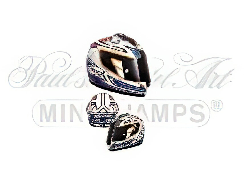 SUOMY CASCO HELMET安全帽 SBK - SUPERBIKE DUCATI 2001 N.HODGSON - WHITE BLUE RED /Minichamps 1/2
