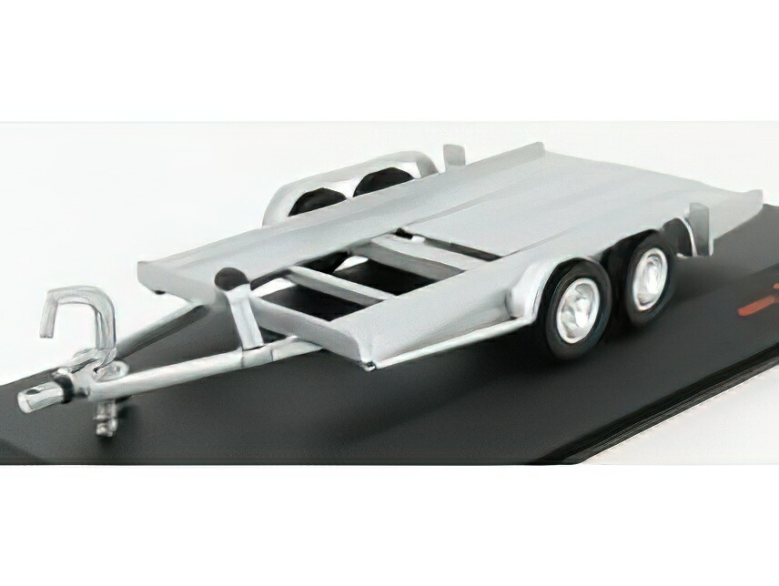 CARRELLO TRASPORTO AUTO - CAR TRANSPORTER TRAILER SILVER WHEELS 車は含みません /IXO 1/43 ミニカー