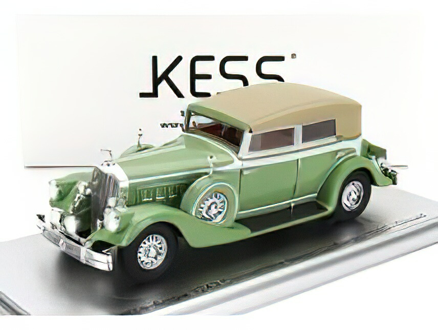 PIERCE ARROW 124 CONVERTIBLE BERLINE SEDAN LE BARON CLOSED 1933 LIGHT GREEN/Kess-Model 1/43ミニカー