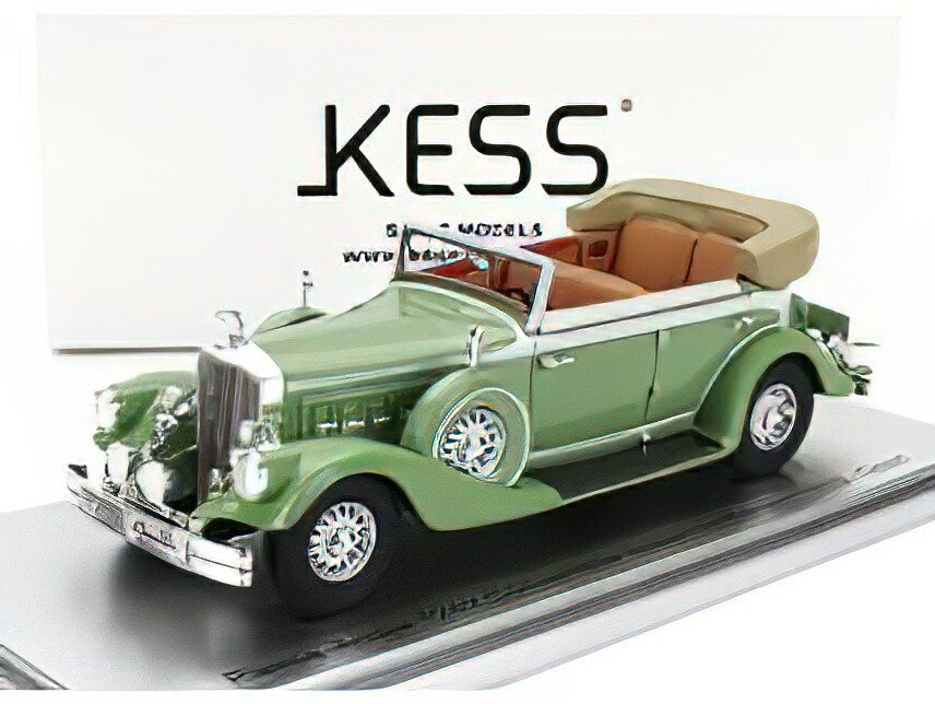 PIERCE ARROW 124 CONVERTIBLE BERLINE SEDAN LE BARON OPEN 1933 LIGHT GREEN/Kess-Model 1/43ミニカー