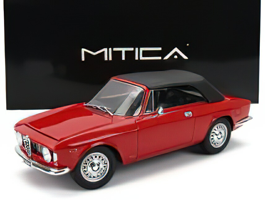 【取っておく】12月以後発売予定を組むALFA ROMEO - GIULIA 1600 GTC CABRIOLET CLOSED 1964 ? INTERIOR BLACK - ROSSO ALFA - RED /MITICA 1/18ミニカー