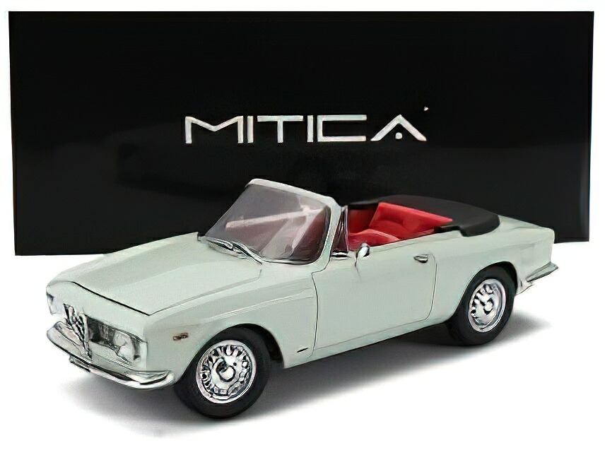 【取っておく】12月以後発売予定を組むALFA ROMEO - GIULIA 1600 GTC CABRIOLET OPEN 1964 ? INTERIOR RED - AZZURRO SPAZIO - LIGHT BLUE /MITICA 1/18ミニカー