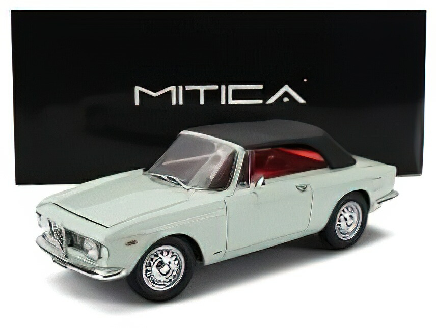 【取っておく】12月以後発売予定を組むALFA ROMEO - GIULIA 1600 GTC CABRIOLET CLOSED 1964 ? INTERIOR RED - AZZURRO SPAZIO - LIGHT BLUE /MITICA 1/18ミニカー