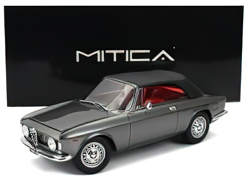 【取っておく】12月以後発売予定を組むALFA ROMEO - GIULIA 1600 GTC CABRIOLET CLOSED 1964 ? INTERIOR RED - GRIGIO MET - GREY /MITICA 1/18ミニカー