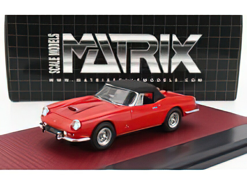 FERRARIフェラーリ 400 SUPERAMERICA PINIFARINA CABRIOLET CLOSED 1960 RED BLACK/Matrix 1/43ミニカー