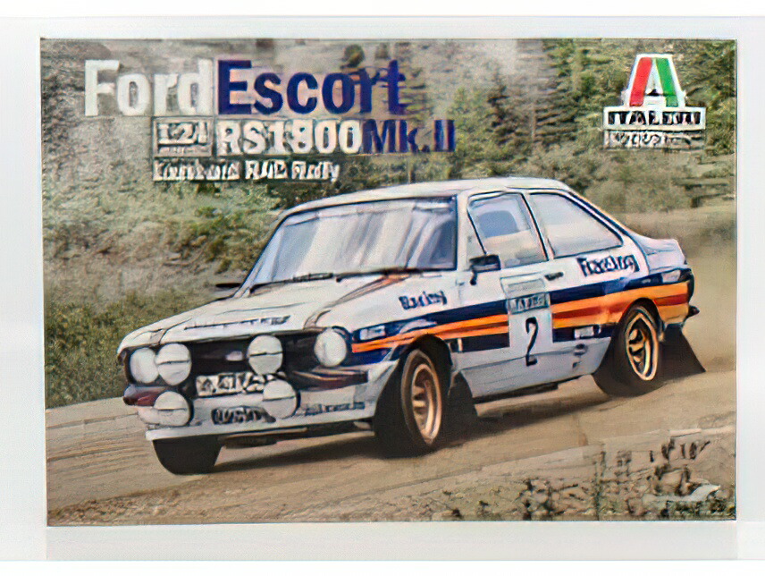 FORD ENGLAND ESCORT MKII N 2 RALLY RAC LOMBARD 1981 A.VATANEN D.RICHARDS //ITALERI 1/24模型モデルキット