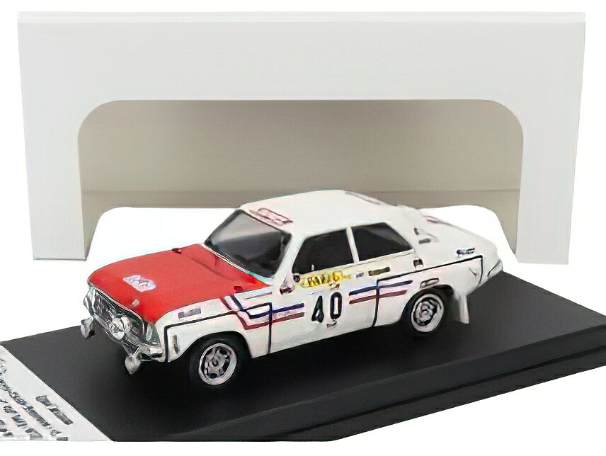 OPEL ASCONA (night version) N 40 RALLY TAP 1972 MARIE CLAUDE BEAUMONT CHRISTINE CICANOT WHITE RED/Trofeu 1/43ミニカー