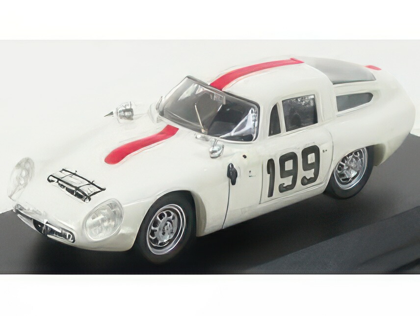 ALFA ROMEO TZ1 N 199 MONZA 1964 D.NABOKOV WHITE RED/Best-Model 1/43ミニカー ミニカー・トイカー-おもちゃ