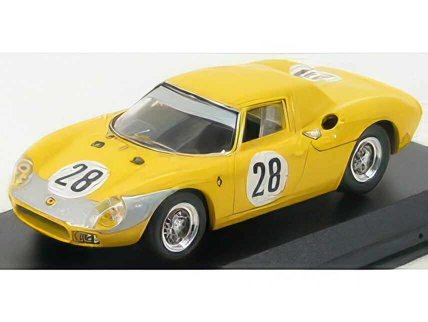 FERRARI 250 LM N 28 1000km PARIGI 1966 GOSSELIN NOBLET YELLOW/Best-Model 1/43ミニカー