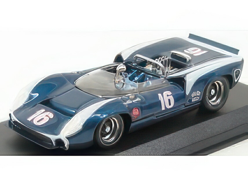 LOLA T70 SPIDER N 16 RIVERSIDE 1967 G.FOLLMER BLUE MET WHITE/Best-Model 1/43ミニカー