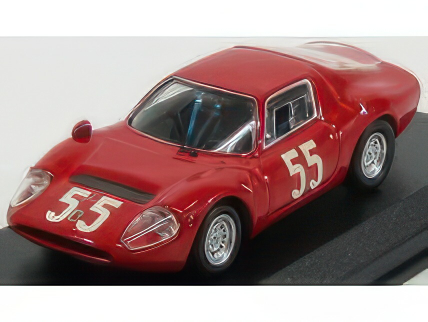 FIAT ABARTH OT1300 COUPE N 55 MONZA 1966 BAGHETTI CELLA FISCHHABER FURTMAYR RED/Best-Model 1/43ミニカー おもちゃ-車