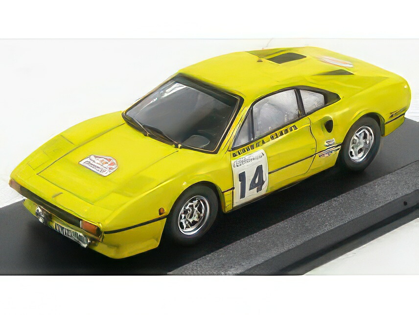 FERRARI 308 GTB COUPE N 14 TOUR DE FRANCE 1985 WORSWICK NEWMAN YELLOW/Best-Model 1/43ミニカー